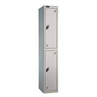 Probe 2 Door Extra Deep Locker ACTIVECOAT W305xD460xH1780mm Silver Body & Doors Probe 2 Door Extra Deep Locker ACTIVECOAT W305xD460xH1780mm Silver Body & Doors