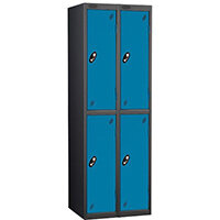 Probe 2 Door Locker Nest of 2 ACTIVECOAT W305xD305xH1780mm Black Body & Blue Doors By Lion Steel Probe 2 Door Locker Nest of 2 ACTIVECOAT W305xD305xH1780mm Black Body & Blue Doors By Lion Steel