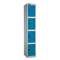 Probe 4 Door Locker ACTIVECOAT W305xD305xH1780mm Silver Body Blue Doors Probe 4 Door Locker ACTIVECOAT W305xD305xH1780mm Silver Body Blue Doors