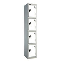 Probe 4 Door Locker ACTIVECOAT W305xD305xH1780mm Silver Body White Doors Probe 4 Door Locker ACTIVECOAT W305xD305xH1780mm Silver Body White Doors