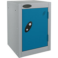 Probe Quarto 1 Door Small Locker ACTIVECOAT 305x305x480mm Silver Body & Blue Doors Probe Quarto 1 Door Small Locker ACTIVECOAT 305x305x480mm Silver Body & Blue Doors