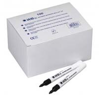 ValueX Whiteboard Marker Bullet Tip 2mm Line Black (Pack 100)