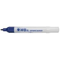 ValueX Whiteboard Marker Bullet Tip 2mm Line Blue (Pack 10)