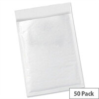 5 Star Office Bubble Lined Bags Size 4 White 240x320mm Pack of 50 5 Star Office Bubble Lined Bags Size 4 White 240x320mm Pack of 50