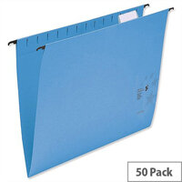 Foolscap Suspension Files Blue with Wrapover Bar Tabs and Inserts 5 Star Pack 50 Foolscap Suspension Files Blue with Wrapover Bar Tabs and Inserts 5 Star Pack 50