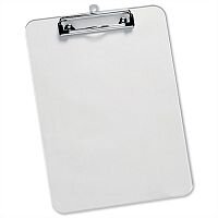 A4 Clear Plastic Clipboard Rounded Corners 5 Star