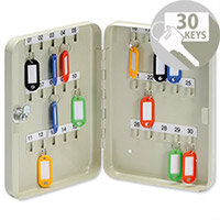 5 Star Lockable Steel Key Safe Cabinet Wall Mountable – Holds 30 Keys, Cylindrical Lock And 2 Keys, Wall Mountable, Key Hangers, Labelling Strips, Key Fobs, Index Sheets & 1-Year Warranty (918850) 5 Star Lockable Steel Key Safe Cabinet Wall Mountable – Holds 30 Keys, Cylindrical Lock And 2 Keys, Wall Mountable, Key Hangers, Labelling Strips, Key Fobs, Index Sheets & 1-Year Warranty (918850)