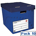 5 Star Archive Storage Box Foolscap Superstrong Blue 10 Pack 5 Star Archive Storage Box Foolscap Superstrong Blue 10 Pack