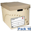 5 Star Archive Storage Box Foolscap Superstrong Sand 10 Pack 5 Star Archive Storage Box Foolscap Superstrong Sand 10 Pack