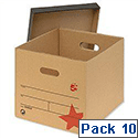 Lever Arch Files Archive Storage Box A4 Brown 10 Pack 5 Star Lever Arch Files Archive Storage Box A4 Brown 10 Pack 5 Star