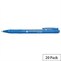 Retractable Ballpoint Pen Blue Pack 20 5 Star Retractable Ballpoint Pen Blue Pack 20 5 Star
