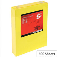 5 Star Deep Yellow A4 Paper Multifunctional Ream-Wrapped 80gsm 500 Sheets 5 Star Deep Yellow A4 Paper Multifunctional Ream-Wrapped 80gsm 500 Sheets