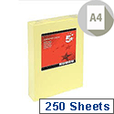 A4 Light Yellow Coloured Card Multifunctional 160gsm 5 Star (Pack of 250 Sheets) A4 Light Yellow Coloured Card Multifunctional 160gsm 5 Star (Pack of 250 Sheets)