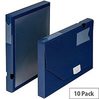 5 Star Office A4 Document Box Polypropylene 30mm Blue Pack 10 5 Star Office A4 Document Box Polypropylene 30mm Blue Pack 10
