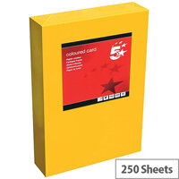 5 Star Office Deep Orange A4 Paper Multifunctional Coloured Card 160gsm 250 sheets 5 Star Office Deep Orange A4 Paper Multifunctional Coloured Card 160gsm 250 sheets
