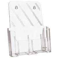 5 Star A4 Literature Holder For Desktop Use Or Optional Wall Mounting. Brochure Holder Is Slanted & Clear. Ideal For Use In Receptions, Tourist Offices, Restaurants & More. 5 Star A4 Literature Holder For Desktop Use Or Optional Wall Mounting. Brochure Holder Is Slanted & Clear. Ideal For Use In Receptions, Tourist Offices, Restaurants & More.