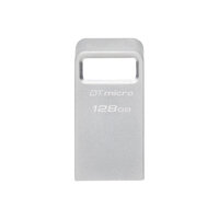 Kingston Technology DataTraveler Micro USB flash drive 128 GB USB Type-A 3.2 Gen 1 (3.1 Gen 1) Silver