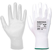 Portwest A120 PU Palm Glove White 3XL