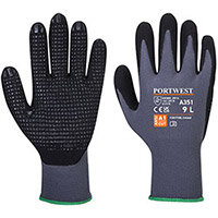 Portwest A351 Dermiflex Plus Glove Grey & Black Medium