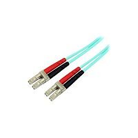 STARTECH 5m Fiber Optic Cable 10 Gb Aqua Multimode Duplex 50/125 LSZH LC/LC OM3 LC to LC Fiber Patch Cable 2 x LC Male Network A50FBLCLC5