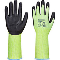 Portwest A632 Green Cut Glove Long Cuff Green & Black Medium