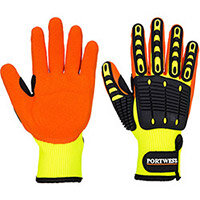 Portwest A721 Anti Impact Grip Glove Yellow & Orange Medium