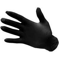 Portwest A925 Pack of 100 Nitrile Disposable Gloves Black Medium