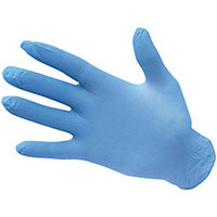 Portwest A925 Pack of 100 Nitrile Disposable Gloves Blue Medium