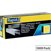 Rapid No. 13 Finewire Staples 4mm 13/4 Galvanised Pack of 5000 Rapid No. 13 Finewire Staples 4mm 13/4 Galvanised Pack of 5000