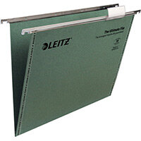 Leitz Ultimate Clenched Bar Suspension Files A4 V-Base Green Pack of 50 Leitz Ultimate Clenched Bar Suspension Files A4 V-Base Green Pack of 50