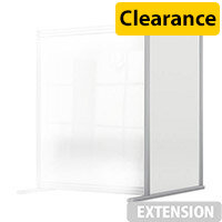 Nobo Premium Plus Clear Acrylic Protective Desk Divider Screen Modular System Extension 800x1000mm