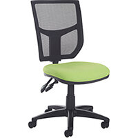 Altino 2 lever high mesh back operators chair with no arms, chrome base and seat slide - made to order Altino 2 lever high mesh back operators chair with no arms, chrome base and seat slide - made to order