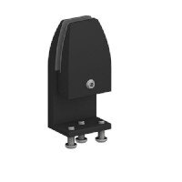 Acrylic Fixed Desktop Screen Brackets - Black (single)