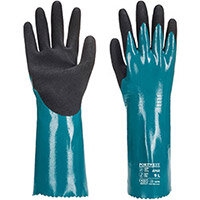 Portwest AP60 Sandy Grip Lite Gauntlet Blue & Black Medium