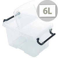 Strata Smart Storage Box With Clip On Lid 6 Litres Clear. Stackable Or Nested When Empty. Supplied With Hinged Clip-On Lid That Opens At Each End. Suitable For Schools, Offices, Warehouses, Domestic Use & More. Strata Smart Storage Box With Clip On Lid 6 Litres Clear. Stackable Or Nested When Empty. Supplied With Hinged Clip-On Lid That Opens At Each End. Suitable For Schools, Offices, Warehouses, Domestic Use & More.