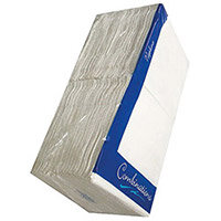 Cocktail Paper Napkins 2-Ply 240mm White Pack of 200 2424WHCOM Cocktail Paper Napkins 2-Ply 240mm White Pack of 200 2424WHCOM