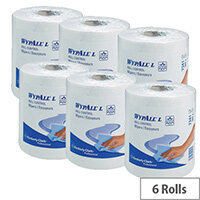 Kimberly-Clark Wypall L20 Roll Control Wipers Tissues Refill Paper Rolls 400 Sheets per Roll White Pack of 6 7491 Kimberly-Clark Wypall L20 Roll Control Wipers Tissues Refill Paper Rolls 400 Sheets per Roll White Pack of 6 7491
