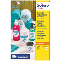 Avery Removable Labels Round 51mm 15 Per Sheet White Pack of 375 L4853REV-25 Avery Removable Labels Round 51mm 15 Per Sheet White Pack of 375 L4853REV-25