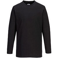 Portwest B196 Long Sleeve T-Shirt Black Size XXL Regular Fit