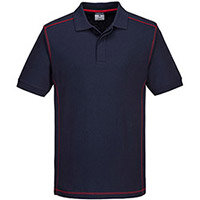 Portwest B218 Essential 2-Tone Polo Shirt Navy & Red Large