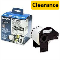 Brother DK22212 Label Continuous Film 62mm x 15.24m White