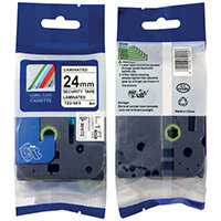 Brother TZe-SE5 Labelling Tape 24mm Black on White TZESE5