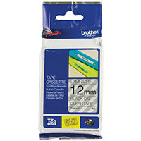 Brother P-Touch 12mm Black on Clear TZE131 Labelling Tape