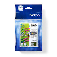 Brother Original LC422XL CMYK Ink Cartridge Multipack High Yield 1,500 & 3,000 Page Yield - Brother LC 422