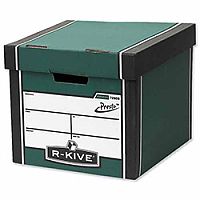 Fellowes Bankers Box Premium 726 Tall Archive Storage Box Green and White Pack 10 Fellowes Bankers Box Premium 726 Tall Archive Storage Box Green and White Pack 10