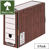 Bankers Box Premium 127mm Transfer File Woodgrain Pack of 5 5305 Bankers Box Premium 127mm Transfer File Woodgrain Pack of 5 5305