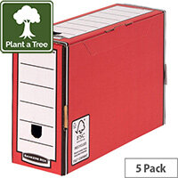 Bankers Box Premium 127mm Transfer File-Red Pack of 5 5805 Bankers Box Premium 127mm Transfer File-Red Pack of 5 5805