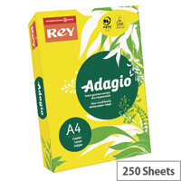 Adagio Intense Deep Yellow A4 Card Paper 160gsm Pack of 250 Adagio Intense Deep Yellow A4 Card Paper 160gsm Pack of 250