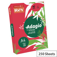 Adagio Intense Deep Red A4 Card Paper 160gsm Pack of 250 Adagio Intense Deep Red A4 Card Paper 160gsm Pack of 250