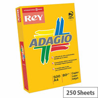 Adagio 160gsm Bright Assorted A4 Coloured Card Paper Pack of 250 Sheets Adagio 160gsm Bright Assorted A4 Coloured Card Paper Pack of 250 Sheets